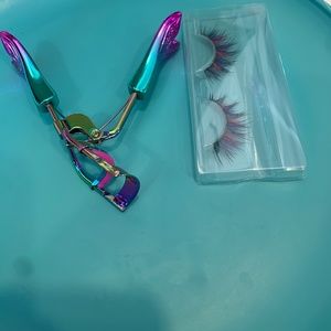 NEVER USED Special Edition Tarte Mermaid-themed Eyelash Curler & False Lashes